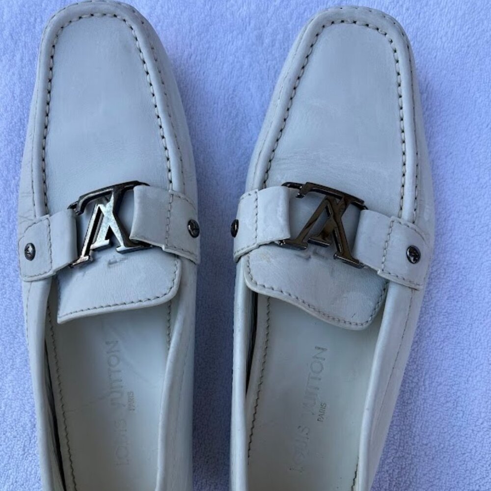 White Louis Vuitton Men’s loafers Monte Carlo size 8EU(9US)